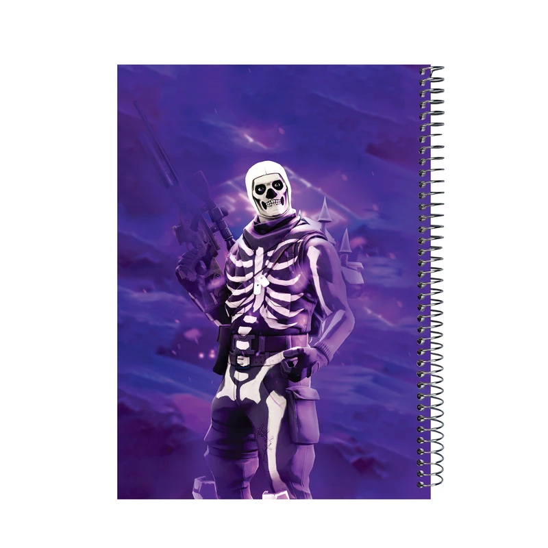  دفتر مشق 60 برگ پدیده نقش طرح fort nite فورتنایت کد 02