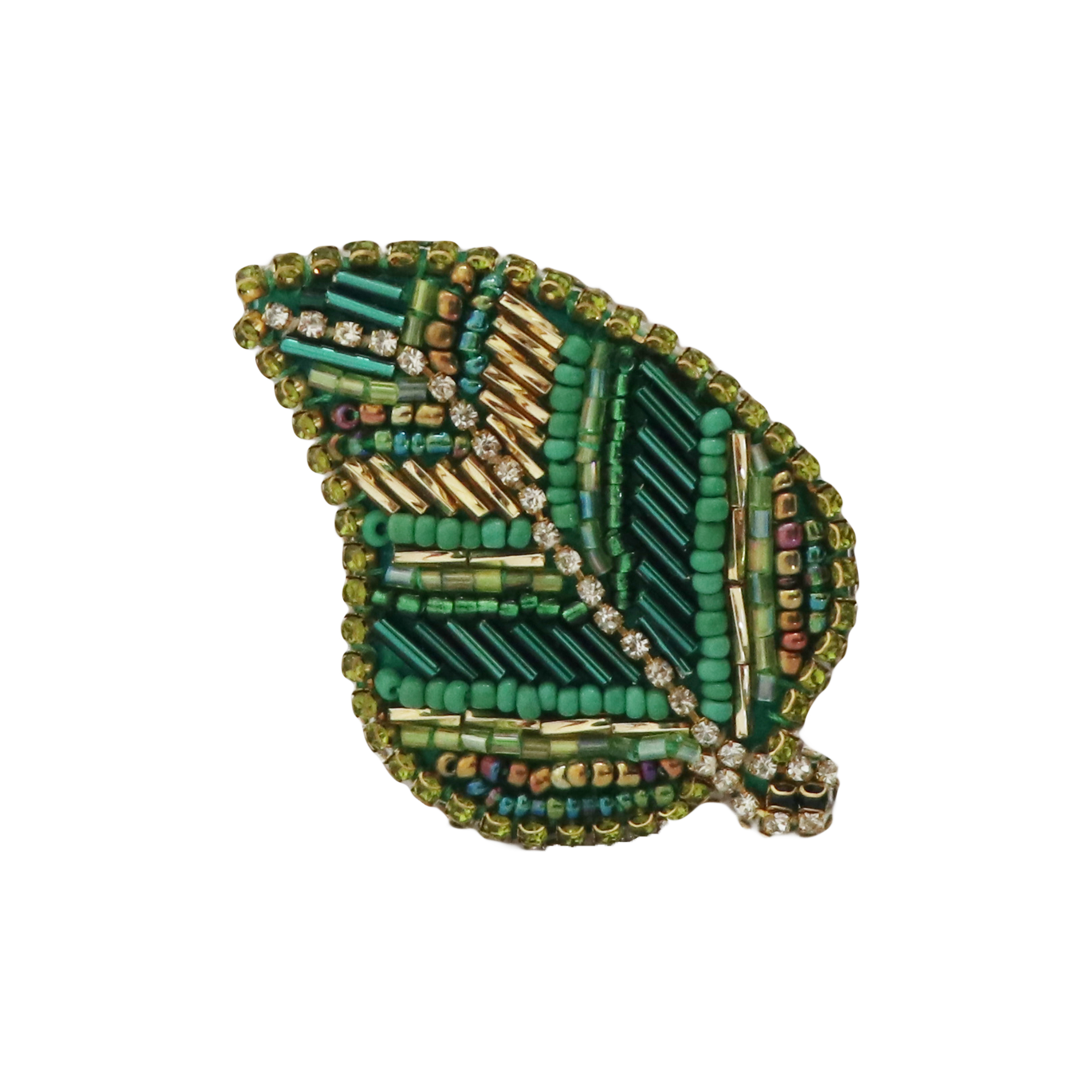 گل سینه طرح برگ مدل 022