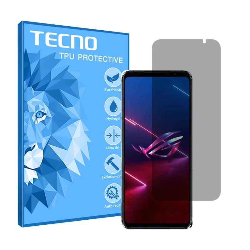 محافظ صفحه نمایش حریم شخصی تکنو مدل Resistant مناسب برای گوشی موبایل ایسوس ROG Phone 5s 