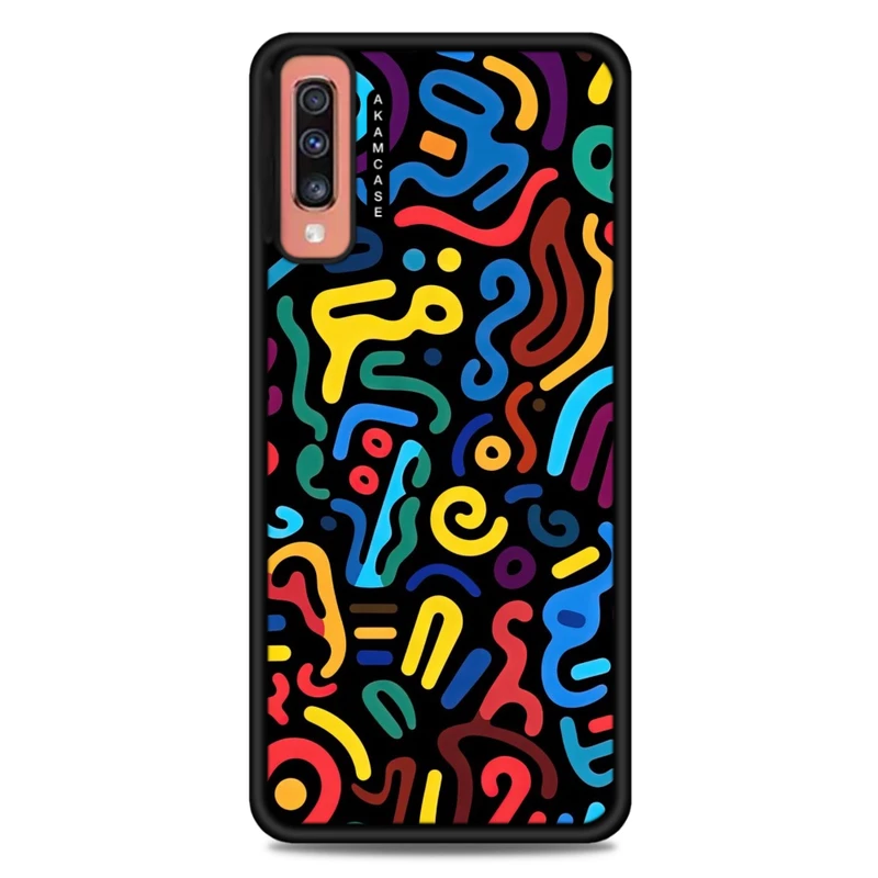 کاور آکام مدل AMC-WSGA70-DOODLE20 مناسب برای گوشی موبایل سامسونگ Galaxy A70