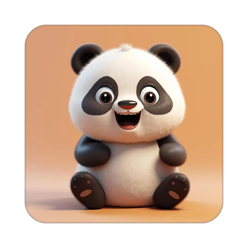 زیر لیوانی کاکتی طرح حیوانات کارتونی مدل mp27166