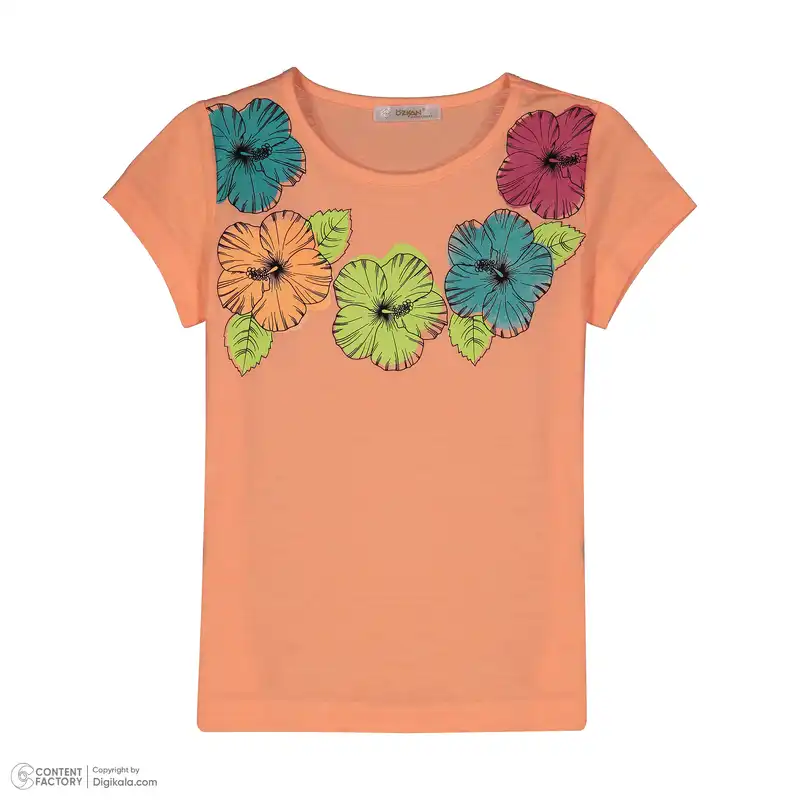 ست تی شرت و شلوارک دخترانه اوزکان مدل ترک 3419592