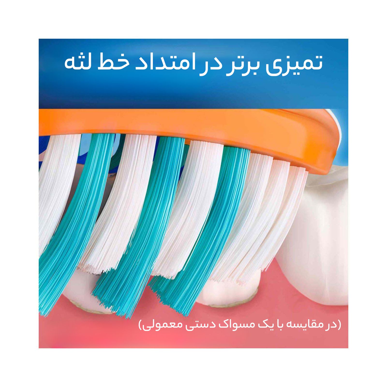 مسواک اورال-بی مدل Proflex با برس متوسط -  - 8