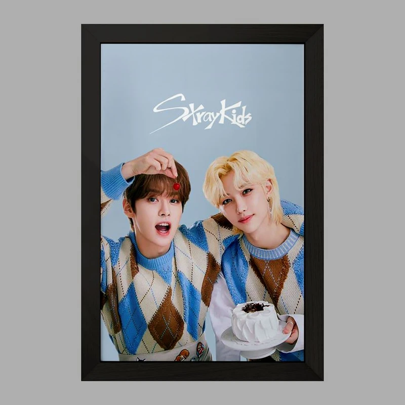 تابلو خندالو مدل مینهو و فلیکس گروه استری کیدز Stary Kids  کد 16890