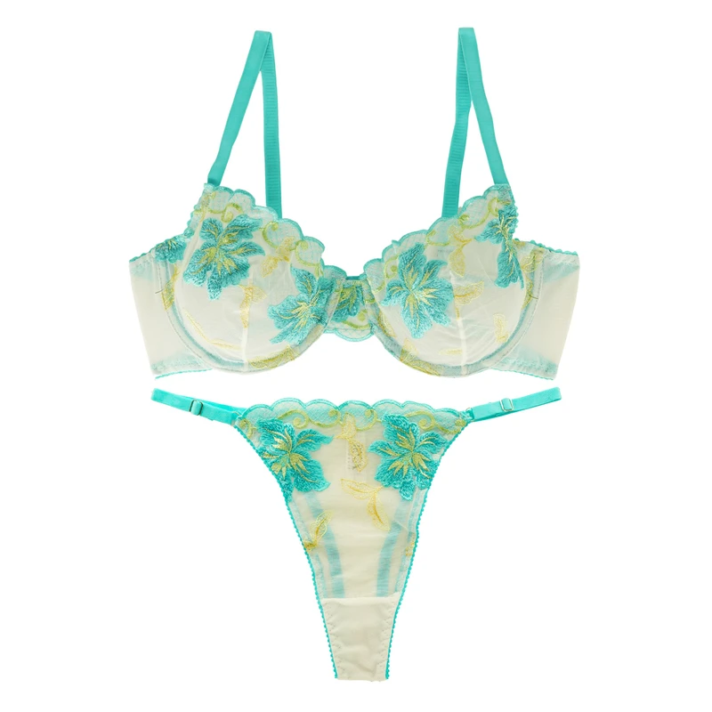 ست سوتین و شورت زنانه توری ژینا کد 1148