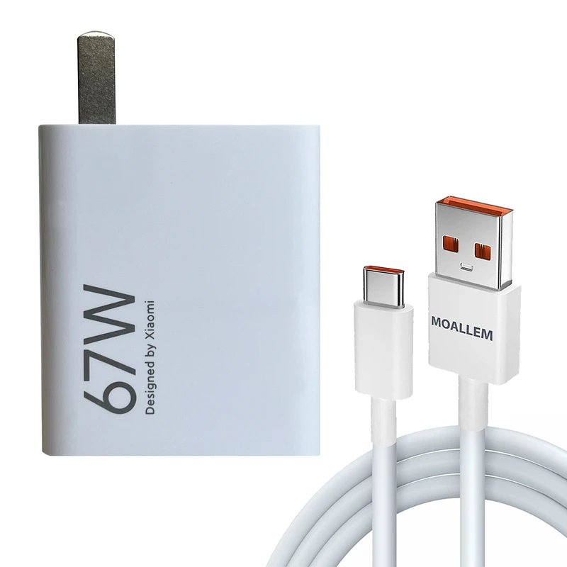 شارژر دیواری 67 وات مدل poco X4 pro به همراه کابل USB-C
