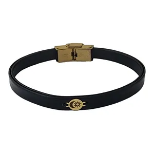 دستبند طلا 18 عیار مردانه لیردا مدل ماه و خورشید کد 1003