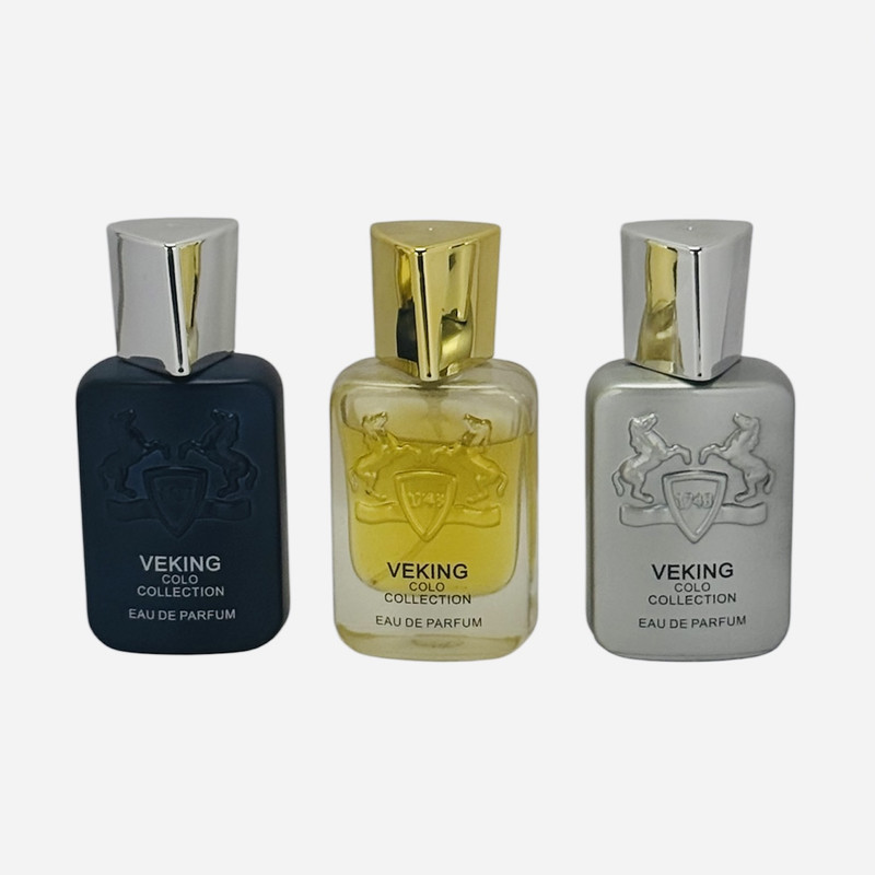 عطر جیبی مردانه ویکینگ مدل مارلی با رایحه خنک حجم 25 میلی‌لیتر مجموعه 3 عددی