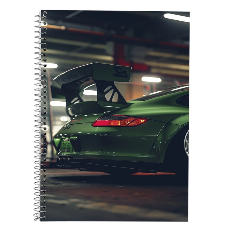 دفتر زبان 50 برگ مدوپد مدل دو خط طرح need for speed کد DF13618