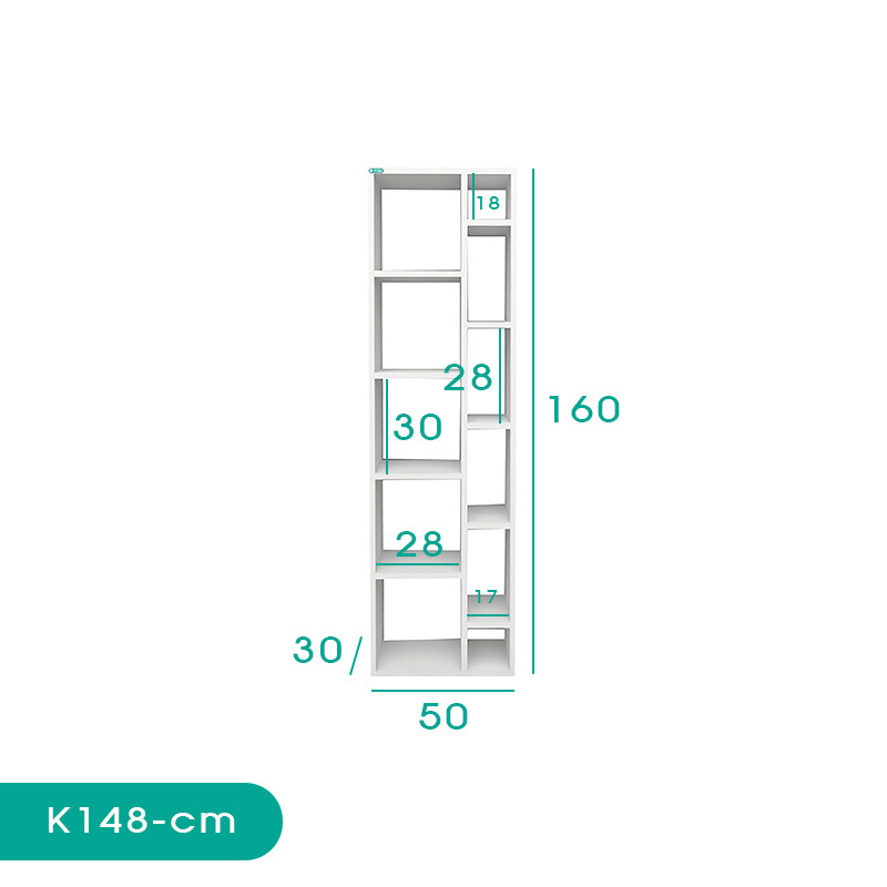 کتابخانه اسمردیس مدل K148 - MDF
