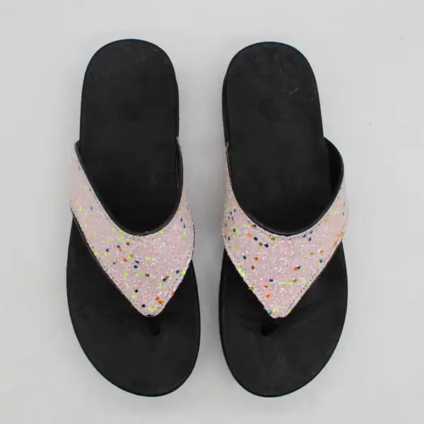 دمپایی لاانگشتی زنانه نیکتا مدل شنی کد 1284-LPK-022-15