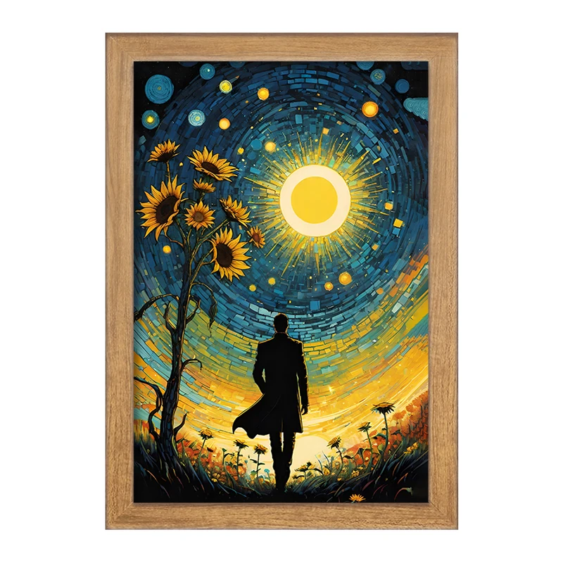 تابلو خندالو مدل مزرعه آفتابگردان کد F5091