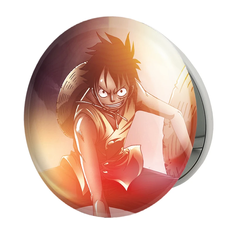 آینه جیبی خندالو طرح لوفی انیمه وان پیس One Piece مدل تاشو کد 17223 