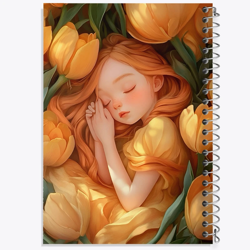 دفتر مشق 100 برگ خندالو طرح دخترانه کیوت کد N4528