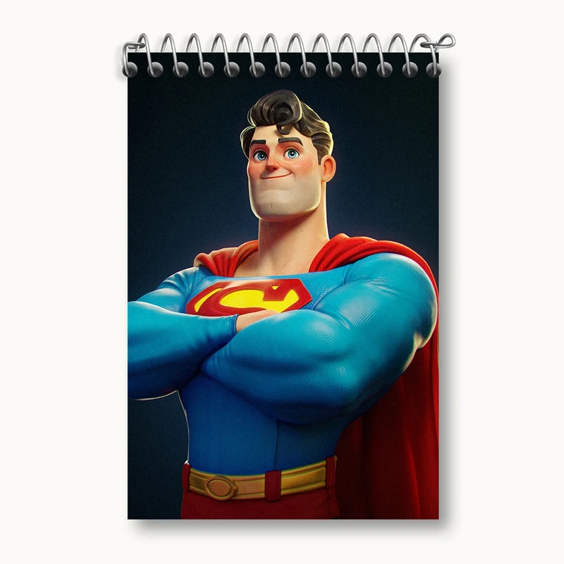 دفتر یادداشت 50 برگ خندالو مدل سوپرمن (Superman) کد F384