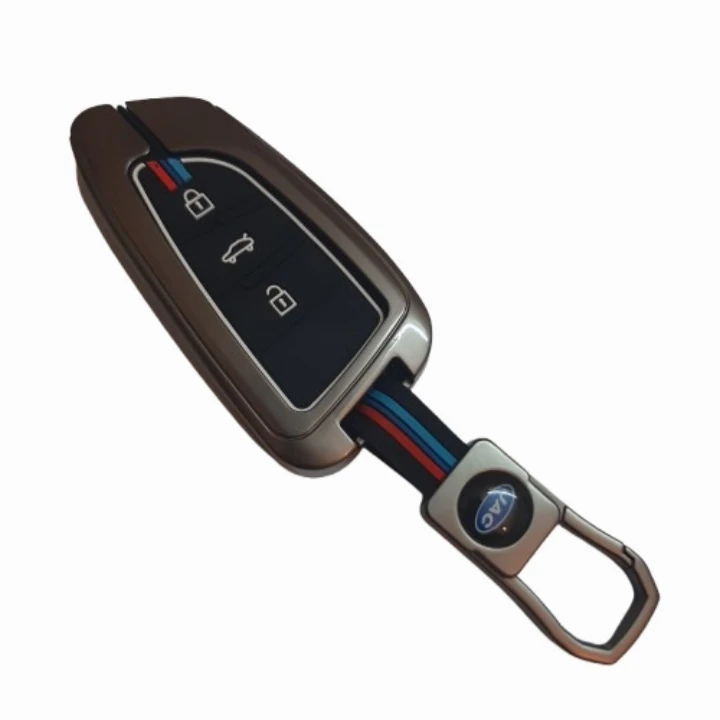 کاور ریموت و سوییچ خودرو دیاموند شاپینگ مدل DS-J7-metal-logo مناسب برای جک J7