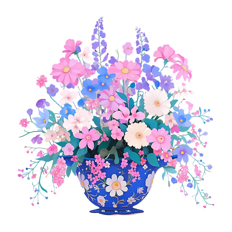 استیکر پارچه و لباس پاد آفرین مدل کارتونی طرح گل کد S5574