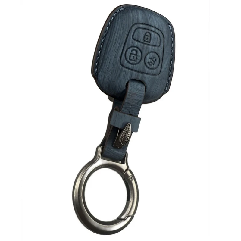 کاور ریموت و سوییچ خودرو چیکال مدل چرم چوب کد P-906 مناسب برای ساینا