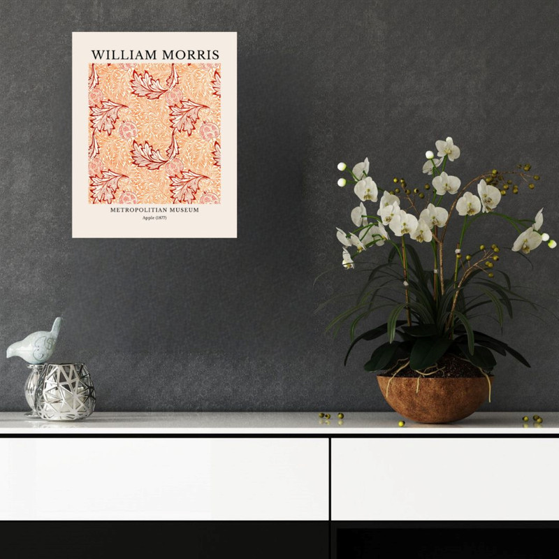 پوستر مدل ویلیام موریس الگوی سیب