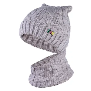 ست کلاه و شال گردن سام مدل رینگی کد 575