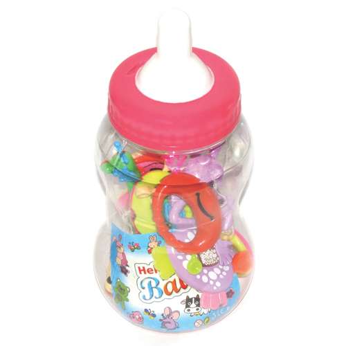 جغجغه طرح شیشه شیر بزرگ کد T -238 مجموعه 10 عددی