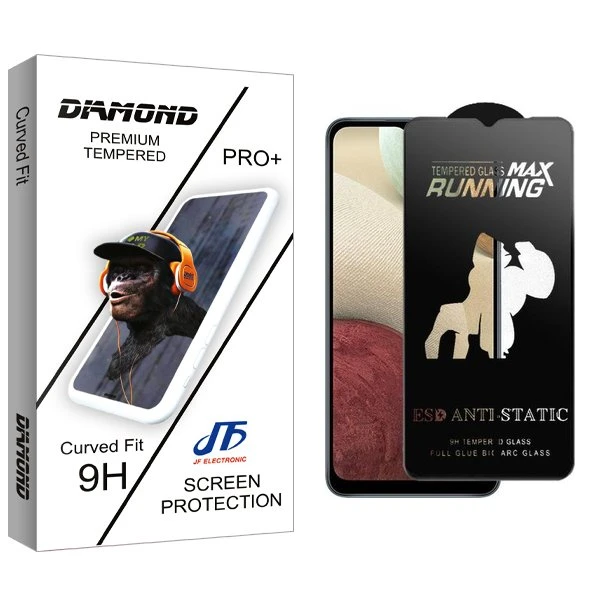 محافظ صفحه نمایش جی اف مدل Diamond2 Running Max مناسب برای گوشی موبایل سامسونگ Galaxy A12