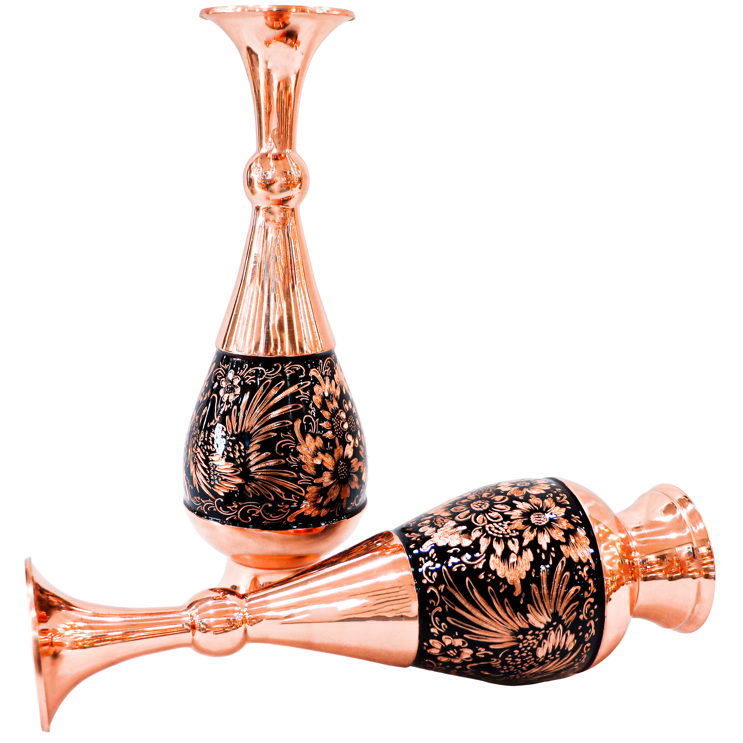 گلدان مسی مدل الماس تراش کد 30p9half