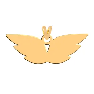 آویز گردنبند طلا 18 عیار زنانه فرشته مدل بال فرشته WNL-000122