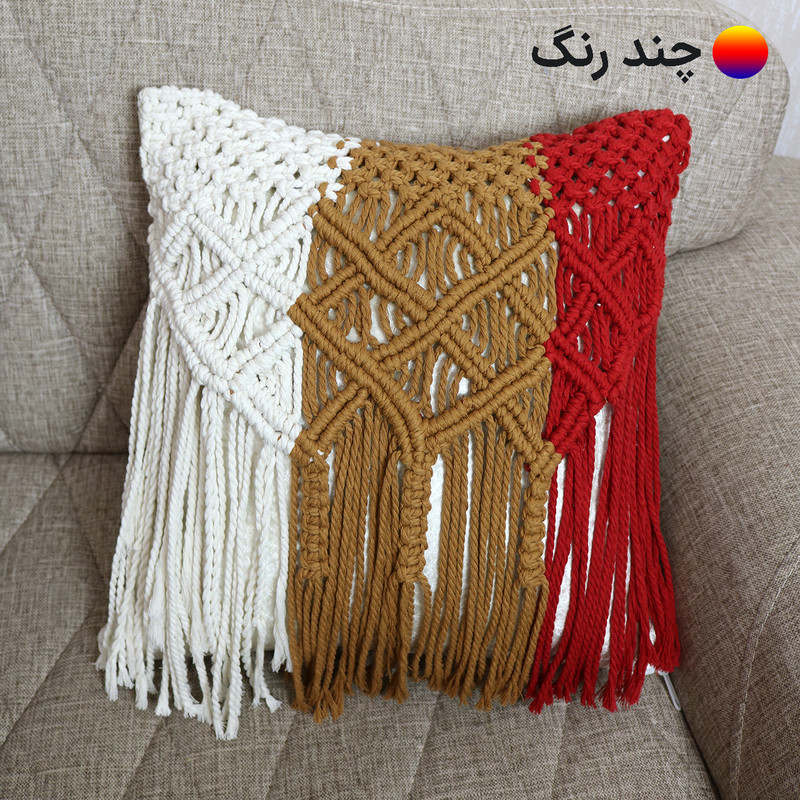 کوسن بافتنی هنریسان مدل هومان