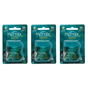 نخ دندان مرنیکس مدل اکالیپتوس کد 50M مجموعه 3 عددی