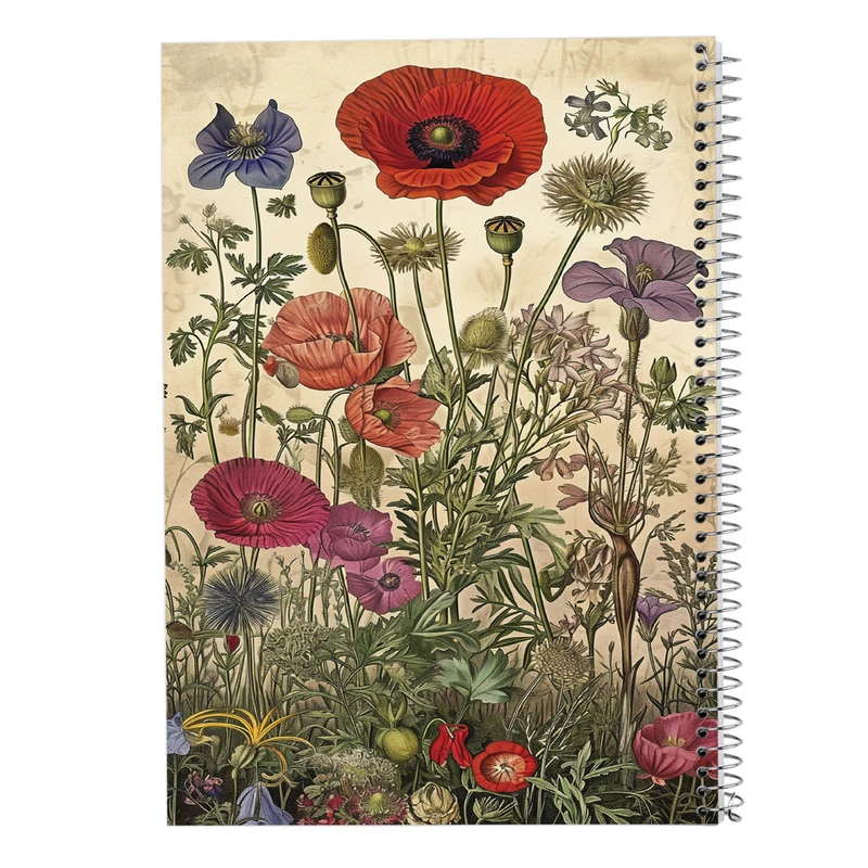 دفتر مشق 100 برگ مدوپد مدل گل کد DF13870