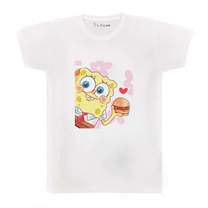 تی شرت بچگانه پرمانه طرح باب اسفنجی کد pmt.3382
