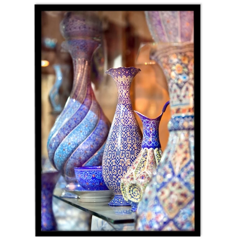 تابلو بکلیت طرح ظروف مینا کاری مدل B-S1451