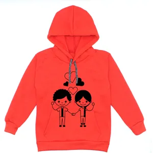 هودی دخترانه مدل دوست A93 رنگ قرمز