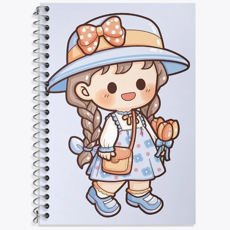 دفتر نت موسیقی 50 برگ خندالو طرح دخترانه کیوت کد N1821