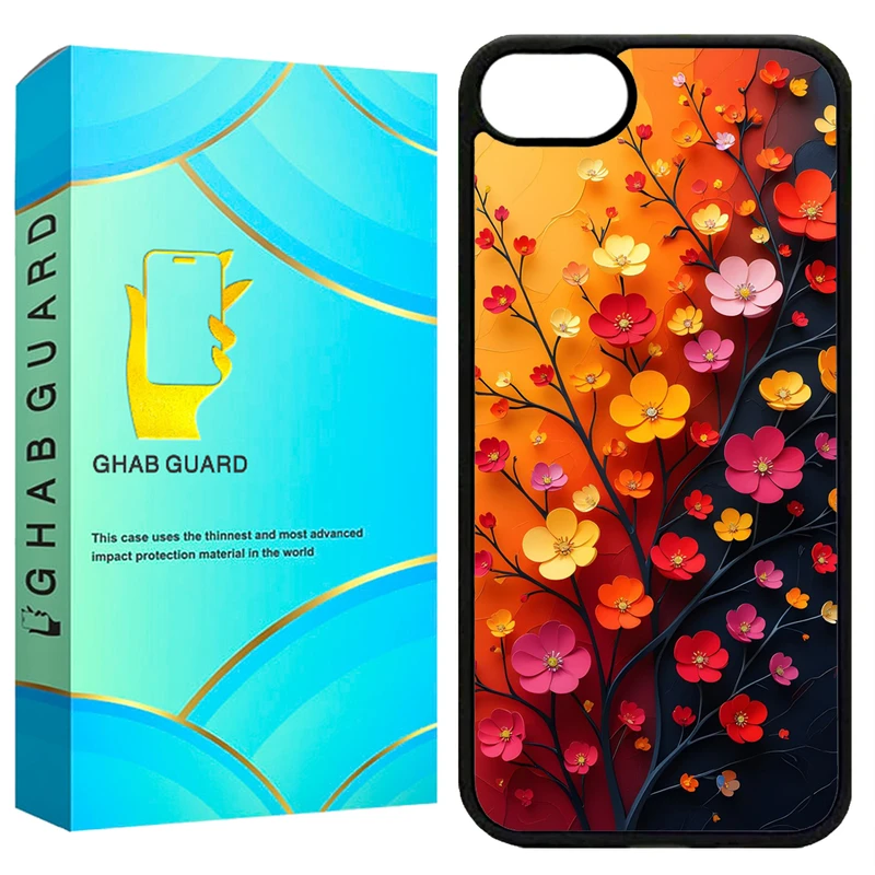کاور قاب گارد طرح گل مدل G16E مناسب برای گوشی موبایل اپل iPhone 16e