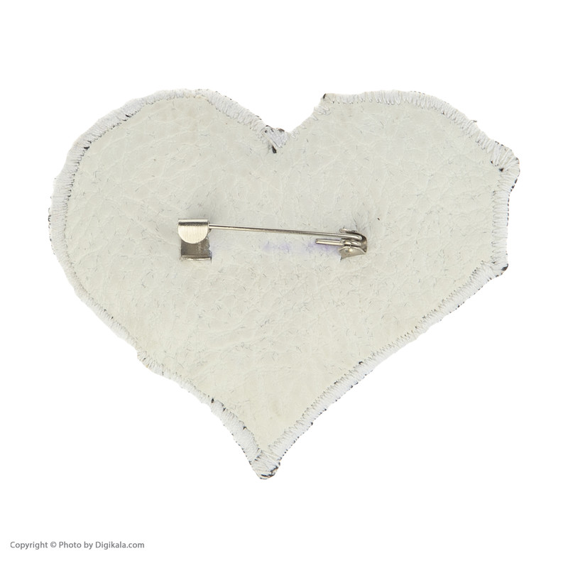 سنجاق سینه زنانه مزون هنری تیارا مدل قلب مجموعه 2 عددی