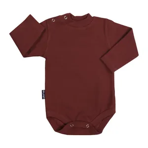  بادی آستین بلند نوزادی آدمک کد 17100 رنگ زرشکی