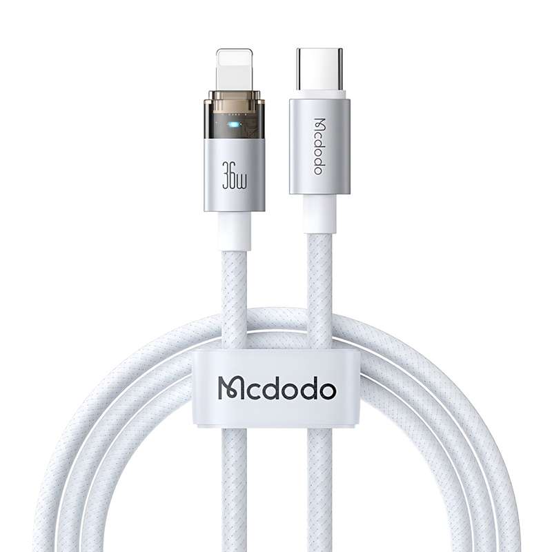 کابل تبدیل USB-C به لایتنینگ مک دودو مدل CA-694 طول 1.2 متر کابل تبدیل USB-C به لایتنینگ مک دودو مدل CA-694 طول 1.2 متر