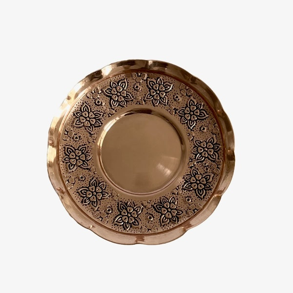 بشقاب مسی مدل سیاه قلم کد ZH367
