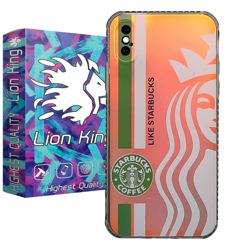    کاور لاین کینگ مدل هولوگرامی S2 مناسب برای گوشی موبایل  اپل iPhone X/Xs