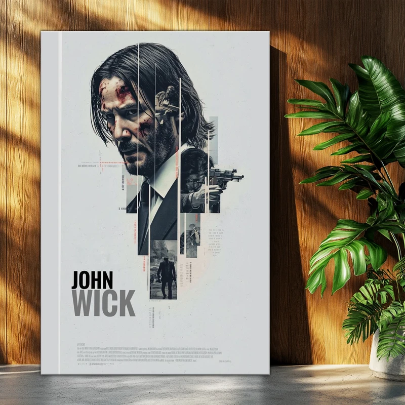 تابلو شاسی بکلیت طرح فیلم جان ویک JOHN WICK مدل T-po1621