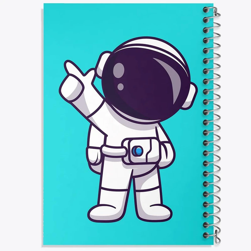 دفتر مشق 50 برگ خندالو مدل فضانورد کد 25122