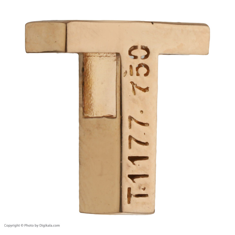 آویز گردنبند طلا 18 عیار زنانه مایا ماهک مدل MM1525 طرح حرف لاتین 3بعدی T