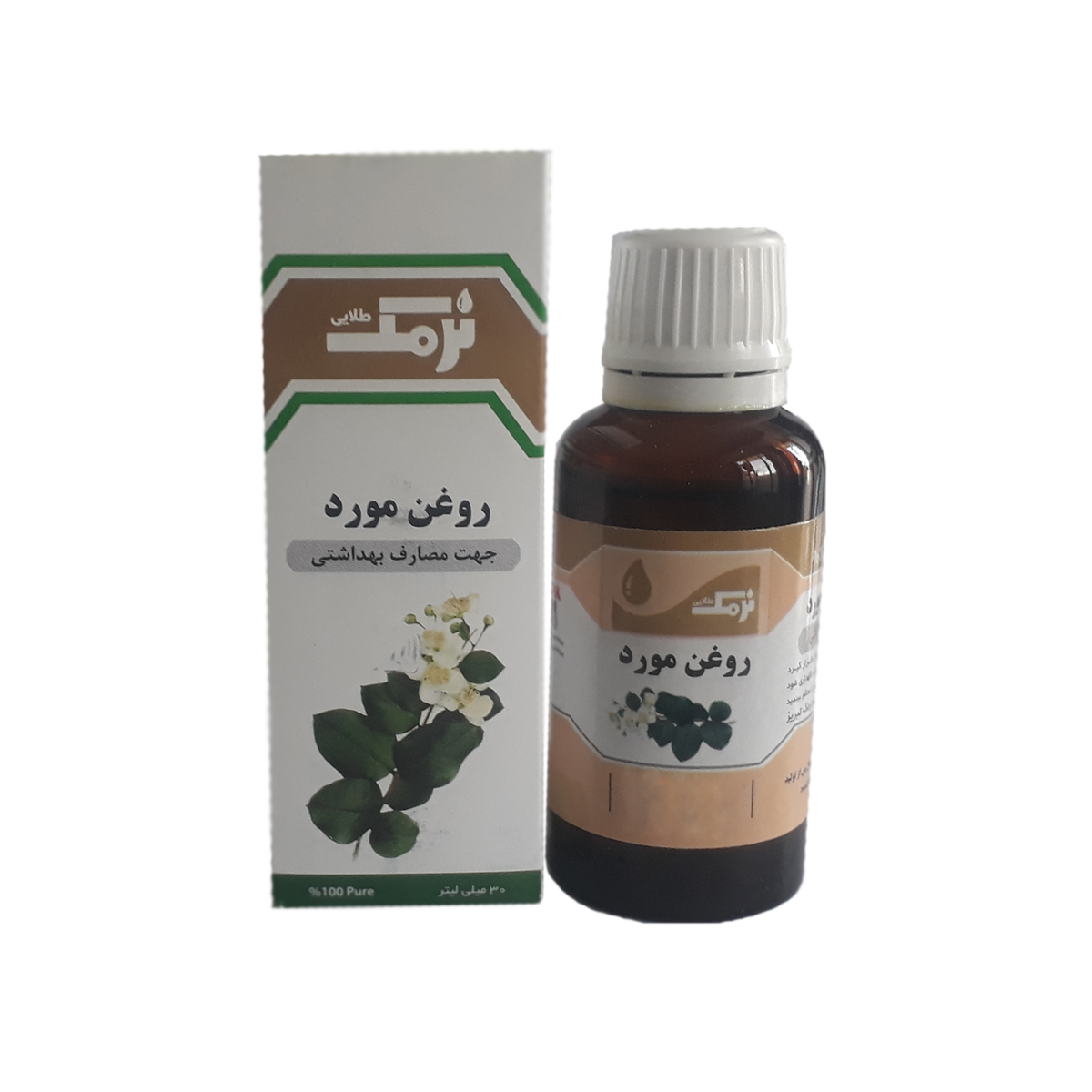 روغن مو و بدن نرمک طلایی مدل روغن مورد حجم 30 میلی لیتر