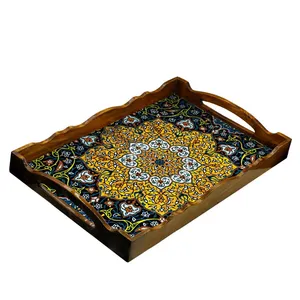 سینی  طرح کاشی شمسه