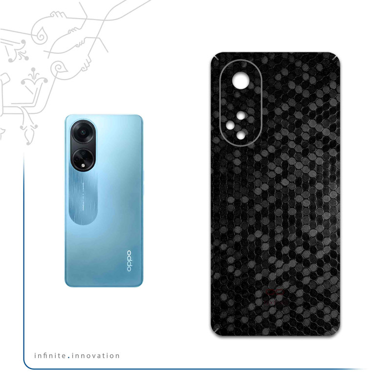 برچسب پوششی ماهوت مدل Honey-Comb-Circle مناسب برای گوشی موبایل اپو A98