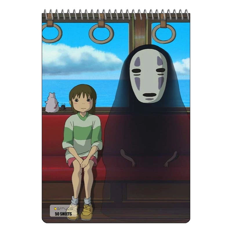 دفتر نقاشی 50 برگ سیمی کارنیکا طرح شهر ارواح Spirited Away کد 47133