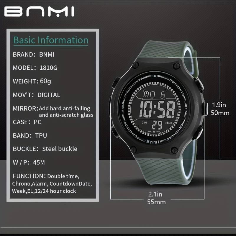 ساعت مچی دیجیتال مردانه بنمی مدل NO4 ساعت مچی دیجیتال مردانه بنمی مدل NO4