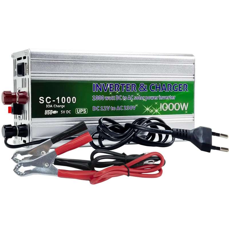 اینورتر و شارژر مدل SC-1000 ظرفیت 1000 وات اینورتر و شارژر مدل SC-1000 ظرفیت 1000 وات